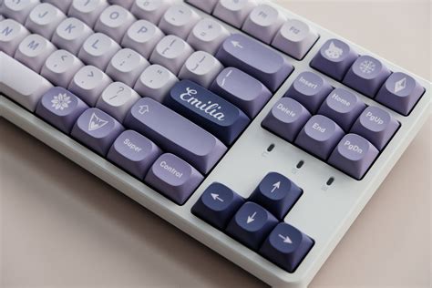 The diverse colorways of the Gmk frozt witch keycap set